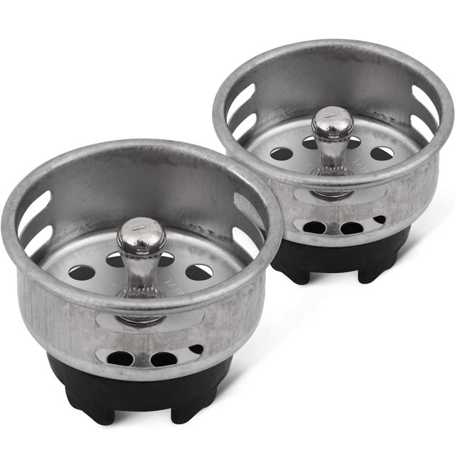 Colador y tapón HIGHCRAFT 97733-2 de acero inoxidable de 3,8 cm