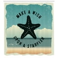 thumbnail image 3 of Ambesonne Starfish Shower Curtain, Words Grunge, 69"Wx84"L, Multicolor, 3 of 3