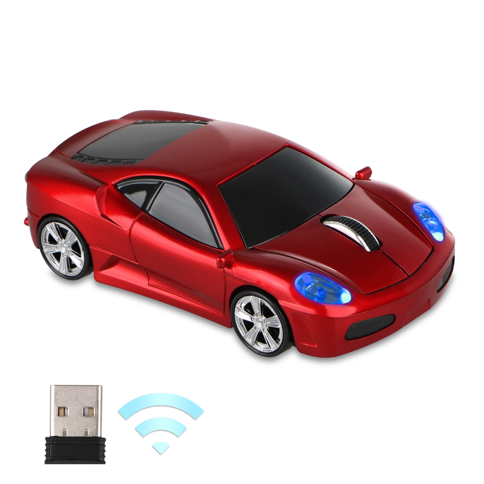 Wireless Car Mouse, TDRTECH 2.4GHz Optical Gaming Mouse Cool Sport Car