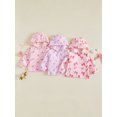 thumbnail image 3 of Cenuakty Kids Girl Windbreaker Hooded Jacket Waterproof Bow Print Zip up Cardigan, 3 of 9