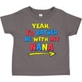 thumbnail image 3 of Inktastic Yeah I'd Rather Be with My Nana in Red Yellow and Blue Boys or Girls Toddler T-Shirt, 3 of 5