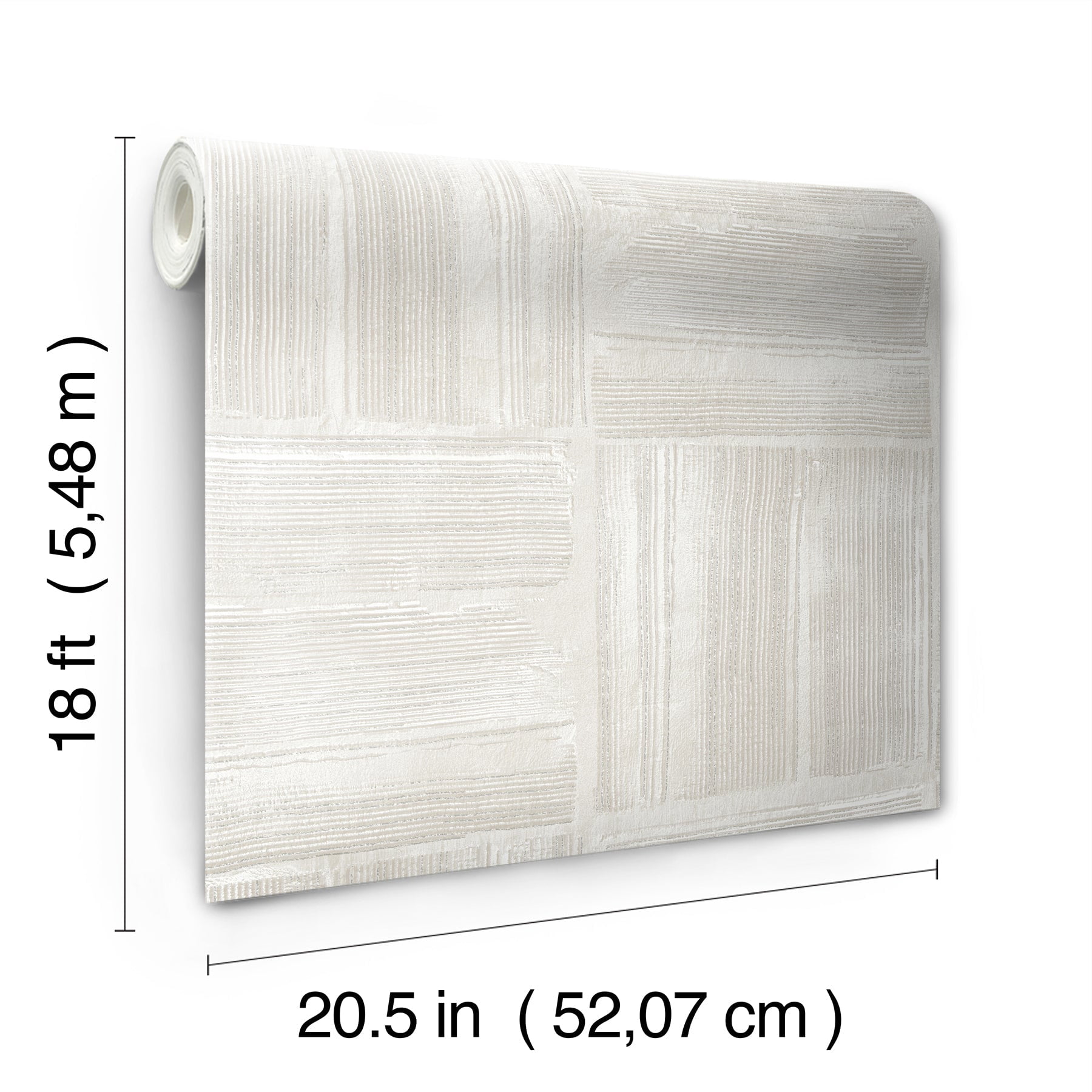 Dimensional Square Plaster Peel and Stick Wallpaper