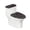 Colorful Lights, variant on HELLHERO Cute Ghost Pumpkins Bathroom Toilet Lid Cover Set, Dustproof Stretch Fit Polyester Fabric Toilet Cover Set