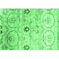 thumbnail image 1 of Ahgly Company Indoor Rectangle Abstract Emerald Green Contemporary Area Rugs, 2' x 4', 1 of 4