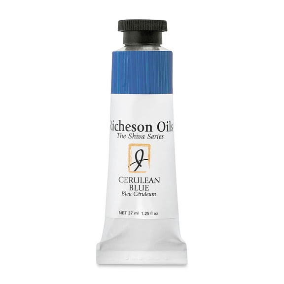 Shiva Signature Artist Oil Color - Cerulean Blue, 1.25 oz Tube