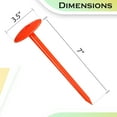 thumbnail image 3 of Survey Stakes , Septic Tank Marker - 3.5" x 7"-Property line Markers for Protecting Property Boundary with Solid and Sturdy Survey Stakes - Pack of 4 Pcs, 3 of 8