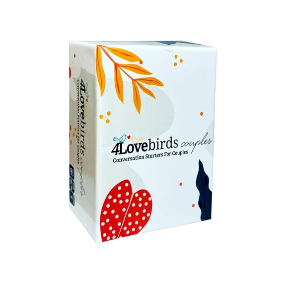 4Lovebirds - 100 Conversation Starters for Couples - Fun Date Night Card Game, Routine Breaker - Thoughtful Gift for Girlfriend or Boyfriend