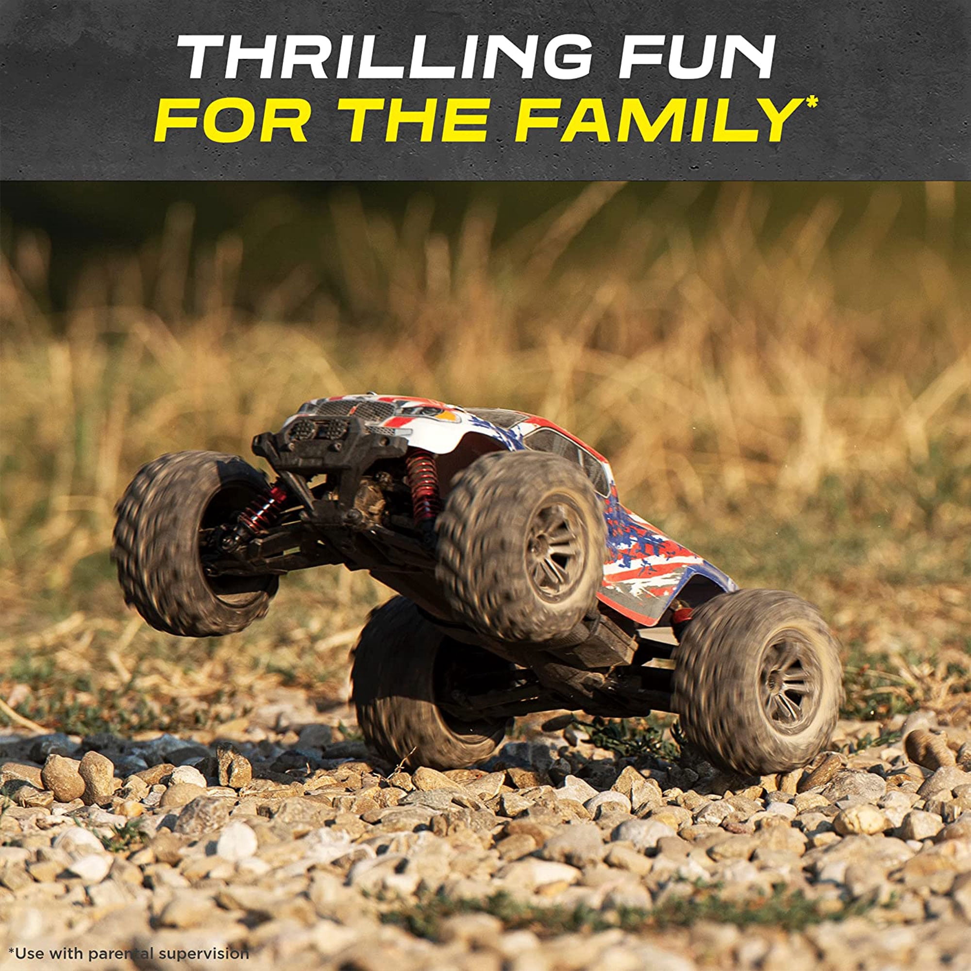 LAEGENDARY Sonic 1:16 Scale RC Off-Road Car, Up to 25 MPH, Black/Yellow