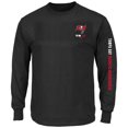 thumbnail image 2 of Men's Fanatics Black Tampa Bay Buccaneers Big & Tall Clock Management Legacy Long Sleeve T-Shirt, 2 of 3