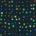 thumbnail image 1 of Ahgly Company Machine Washable Indoor Square Transitional Night Black Area Rugs, 7' Square, 1 of 7
