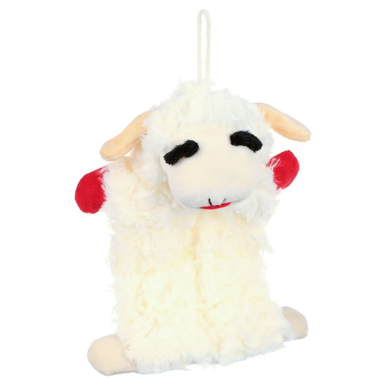 Multipet Springtime Bumble Bee Plush Dog Toy – 6.5" Lamb Chop With Squeaker