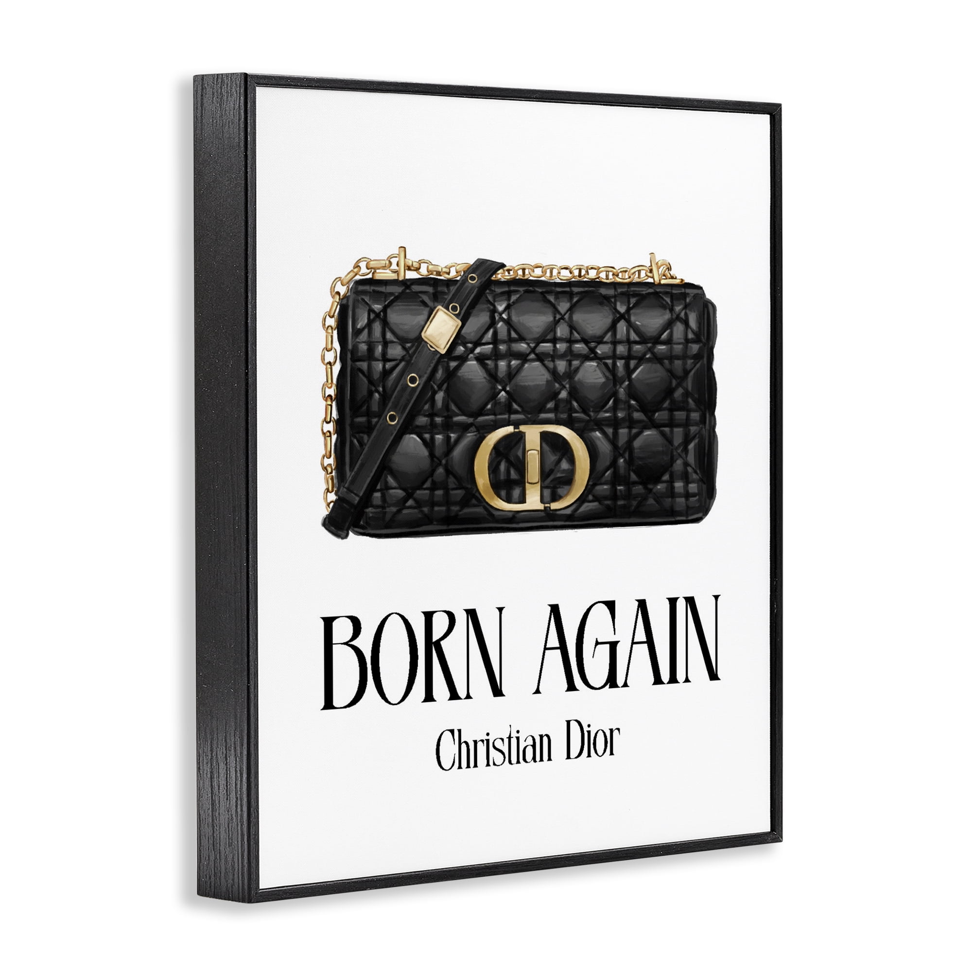 Stupell Industries Born Again Christian Bag Black Framed Giclee Art, design by Ziwei Li