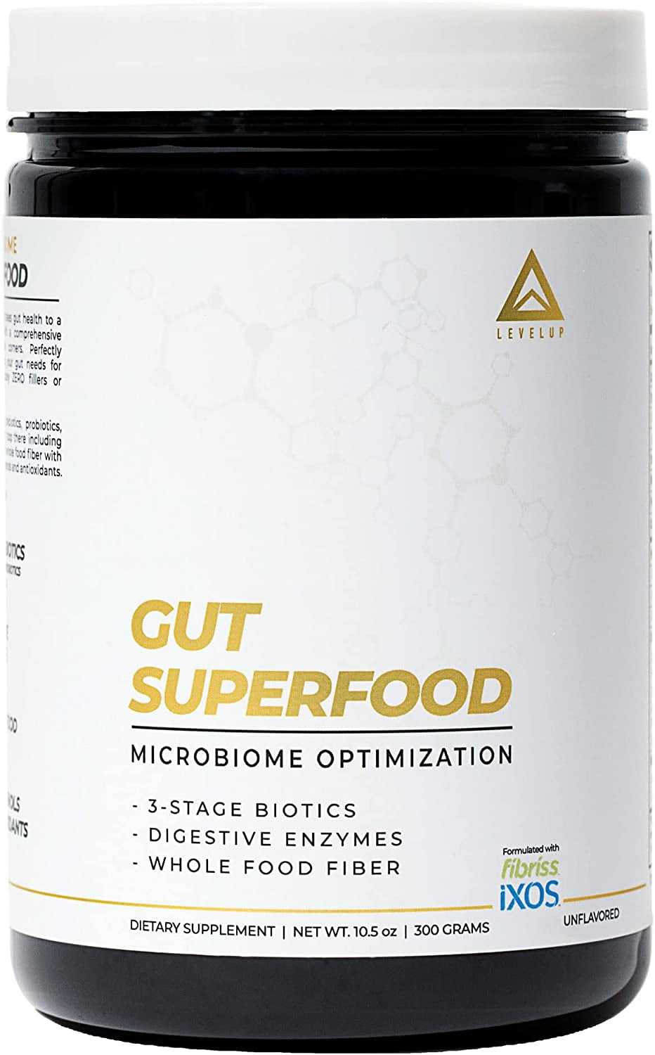 LevelUp Gut Superfood, Fiber Supplement for Leaky Gut, Digestive