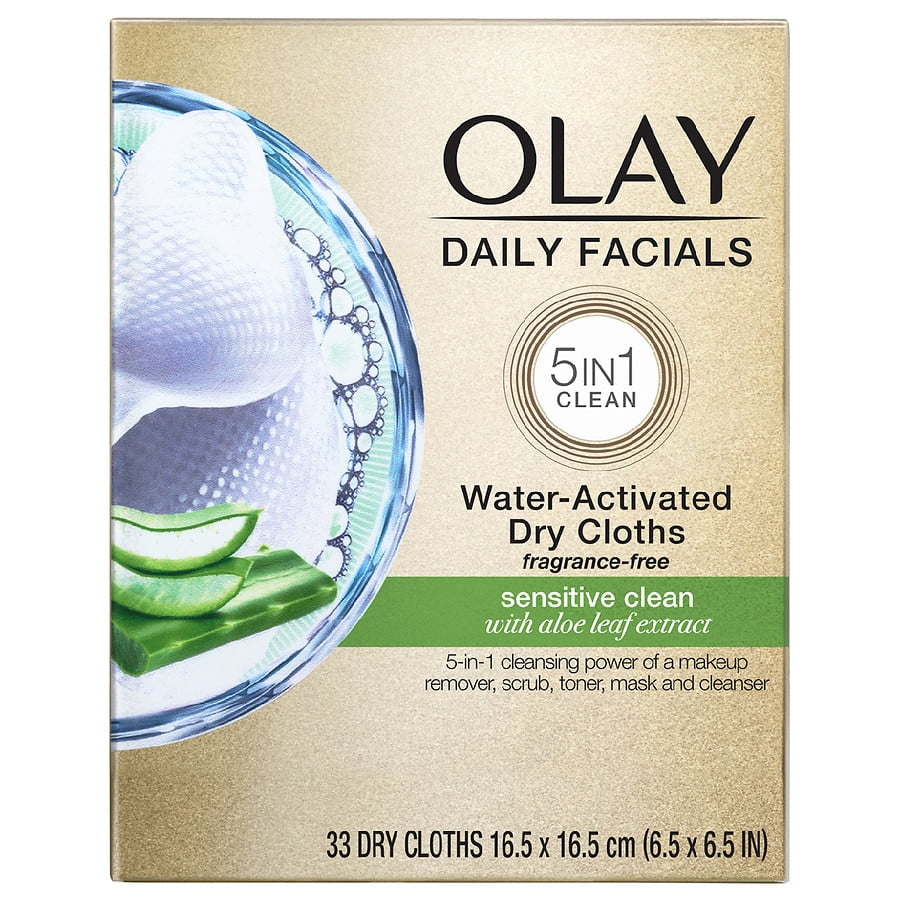 Olay Daily Facials Sensitive Cleansing Cloths Fragrance-Free