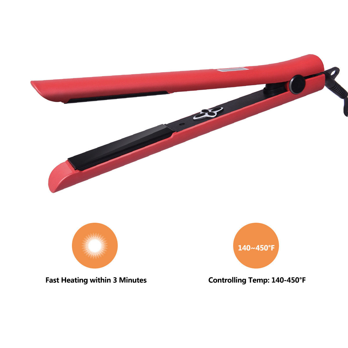 Ceramic Hair Straightener,Universal Voltage 360°Swivel Power Cord