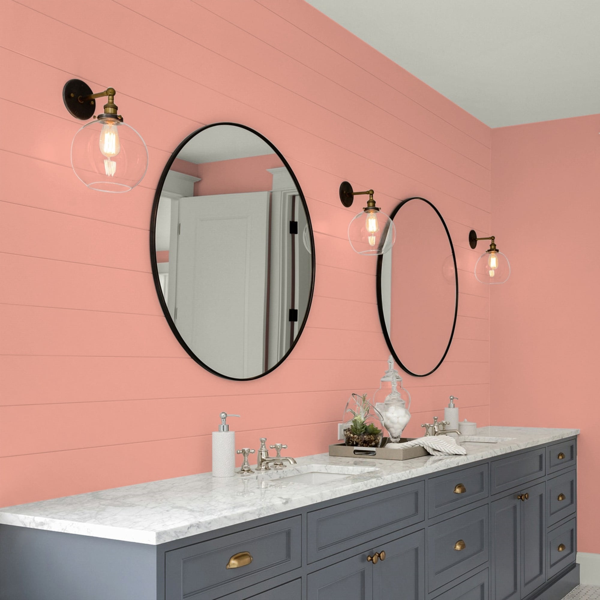 Glidden High Endurance Plus Coral Blush Eggshell Interior Paint and Primer, 1 Quart