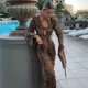 thumbnail image 1 of Vestido con volantes de leopardo para mujer, traje Sexy con encaje y escote en V, manga larga, ajustado, para fiesta y Club, primavera y verano, 1 of 5
