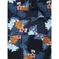thumbnail image 5 of Ma Croix Mens Lightweight Hawaiian Tropical Print Button Down Shirt, 5 of 7