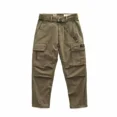 thumbnail image 2 of Pantalones de hombre Ropa de trabajo Pantalones cargo para hombre Estética Recta Caqui Moda Ajuste regular Emo Diseñador Calle Y2k Nuevo en Oversize, 2 of 5