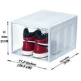 thumbnail image 7 of Fortune Shoe Organizers and storage Bins Boxes fits for Men & Women Sneakers US Size Up to 13, Stackable Beyond 15 Layers, Max Compression Force up to 100 LBS, Set of 8 Pack (White), 7 of 7