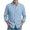 Sky Blue, variant on Men's Casual Long Sleeve Waffle Knit Button Down Solid Color Pocket Shirt for Spring Fall Casual Style,Deep Red,L