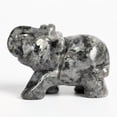 thumbnail image 6 of K-KED 5Pcs Natural Black Amphibole Stone Quartz Crystal Elephant Carved Rock Healing, 6 of 6