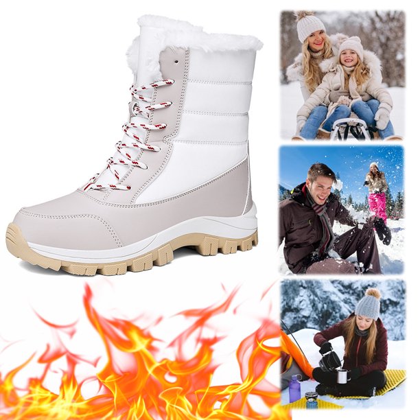 Botas Calientes para Invierno Nieve Impermeable El Trabajar Caminando Senderismo Al Aire Libre