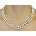 thumbnail image 3 of 14K Gold Japanese Akoya White Cultured Pearl Double Strand Necklace - AAA Quality, 17-18" Necklace Length, 3 of 7