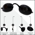 thumbnail image 3 of Gafas de Bronceado Super Sunnies Protección UV para Ojos Negro, 3 of 7
