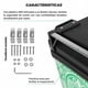thumbnail image 5 of Caja Maletero Porta Equipaje Moto Adventure 47L Verde Kinlley, 5 of 8