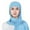 Sky Blue, variant on Layer Brim Head Scarf Turban Wrap Cap for Women Hijab Head Covering with Linen Design Navy