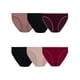 thumbnail image 1 of Paquete de 6 Bikinis de Microfibra con Textura de Fruit of the Loom para Mujer, 1 of 4