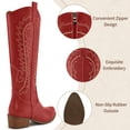 thumbnail image 4 of Ecetana Women's Cowboy Boots Embroidered Western Cowgirl Boots Chunky Heels, 4 of 6