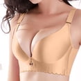 thumbnail image 2 of Bxsruta Plus Size Women's Wirefree Seamless Lifting Support Bra Full Coverage Comfort Everyday Wear Lingerie, 2 of 6