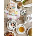 thumbnail image 4 of Easter Rabbits Kitchen Dish Towels for Drying Dishes Set of 2, Cute Bunny Faisy Leaf Eggs Spring Colorful Plaid Waffle Weave Microfiber Hand Tea Bathroom Towels Quick Dry & Absorbent Towel 15.7x23.6, 4 of 7