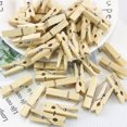 thumbnail image 1 of Paquete de 100 pinzas de madera - Pinzas peque?as de madera natural de 4,8 cm de longitud, ideales para manualidades, etiquetado y decoración ZefeiWu 8390615872515, 1 of 1