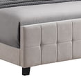 thumbnail image 2 of Grid Tufted Fabric Upholstered Queen Bed Beige - Saltoro Sherpi, 2 of 6