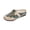 Green, variant on Green Women'S Wide Width Embroidered Linen Shoes Half Slippers For Daily Wear