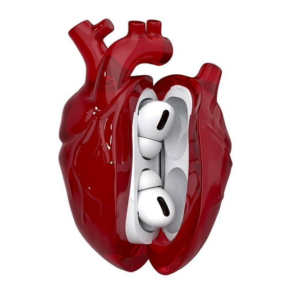 Liquid Silicone Protective Case For Eraphone Case With Heart Designs Fashionable Clear Earphone Case