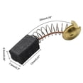 thumbnail image 2 of 10Pcs Carbon Brushes Replacement Parts For Electric Hammer Drill Motors 13 X 7.5 X 6.5Mm Power Tools Accessories, 2 of 8
