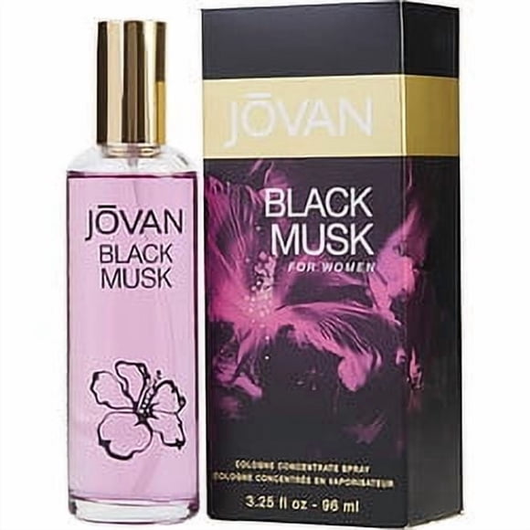 JOVAN BLACK MUSK( BLACK MUSK Vaporisateur de COLOGNE Concentrée 3,25 OZ JOVAN Lot de 6)