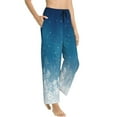 thumbnail image 2 of Naloa Christmas Snowflakes Print Women’s Ultra-Soft Comfy Pajama Lounge Pants with Pockets & Drawstring, 2 of 8
