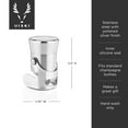 thumbnail image 4 of Viski Heavyweight Stainless Steel Champagne Stopper, Sparkling Wine Stopper, 4 of 7
