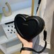 thumbnail image 2 of DQrwqpou Bolso para Mujer Bolso Corazón para Mujer Bolsos Mano Bolso Cuero PU (Negro), 2 of 9