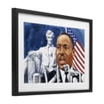 thumbnail image 4 of 1960s American Speech Portrait Black Framed Print Under Glass, design by Wind River Studios, 4 of 10