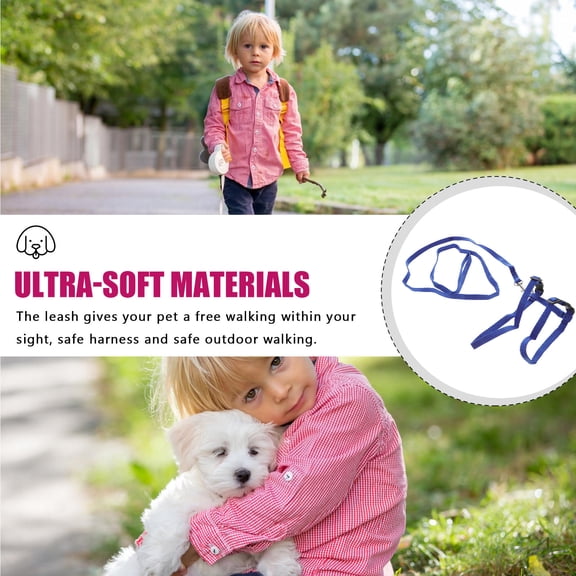 Soimiss Pet Safety Belt Rabbit Harness Leash Lead Nylon for Pet Rabbits 1 Set