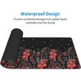 thumbnail image 3 of Extended Gaming Mouse Pad (31.5x12 in), Large Stable Rubber Base Mousepad with Stitched Edges, Keyboard Mouse Mat Desk Pad for Work, Game, Office, Home - Beautiful Floral, 3 of 6