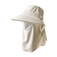thumbnail image 2 of Sombrero para el sol con visera de verano, protección solar, para senderismo, camping, ciclismo, playa al aire libre. Beige, 2 of 9