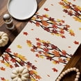 thumbnail image 2 of Maple Leaf Table Runner, Autumn Thanksgiving Kitchen Dining Table Decoration for Home Party Decor 13x90 Inches, 2 of 9