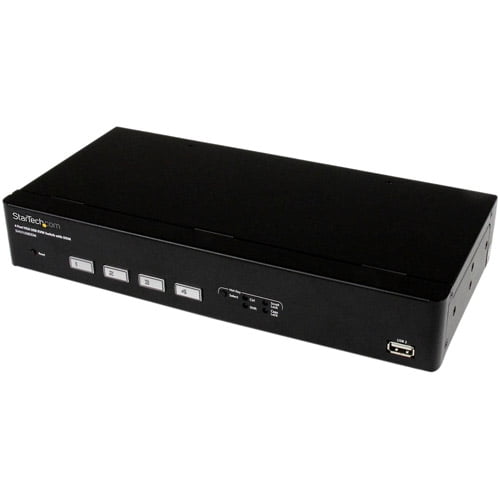StarTech 4-Port USB VGA KVM Switch with DDM Fast Switching Technology and Cables by StarTech